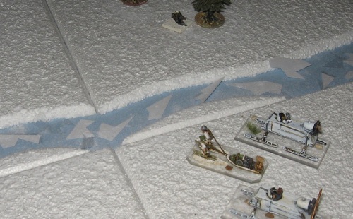 Winter Warfare: Ski Troops approach an icy river ...